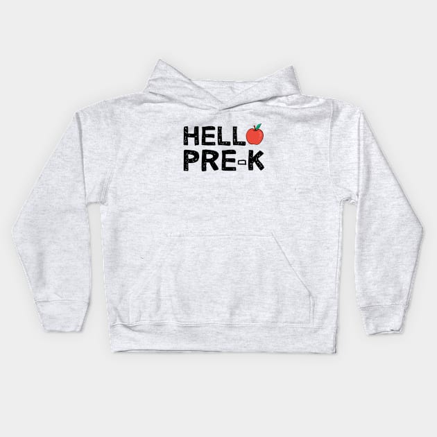 Hello Preschool Kids Hoodie by SKHR-M STORE